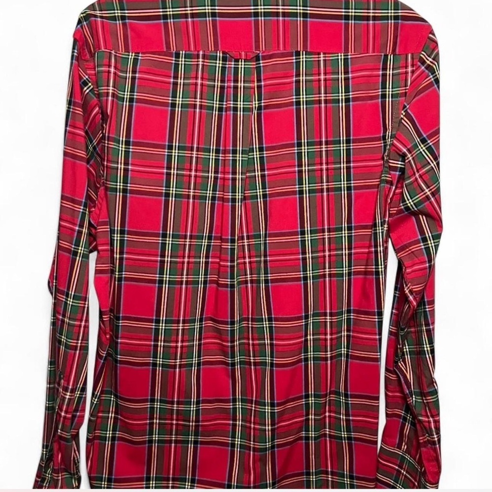 ⚡️IZOD Red Plaid Long Sleeve Button-Down Shirt Size S - Picture 3 of 3